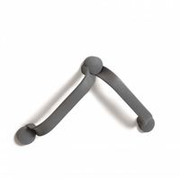 Flex wandbeugel - schroefmontage - grijs 60 cm (2 x 30 cm)