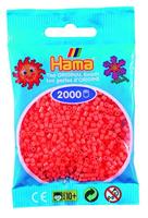 Hama - 501 – 44 – zakje met 2000 mini-kralen – (kleine kralen Ø 2,5 mm) – pastelrood