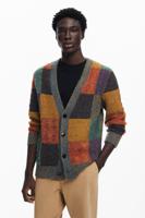 Geruite cardigan - MATERIAL FINISHES - S