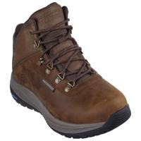 Skechers Mens Boot-MEROE Pikeman enkel, bruin leer/synthetisch, 9.5 UK, Bruin Leer Synthetisch, 44 EU