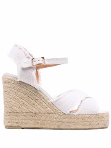 Castañer espadrilles compensées Bromelia - Blanc