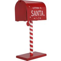 Kerstman brievenbus/mailbox - rood - staand - 51 cm - Letter to Santa - kerstdecoratie - thumbnail