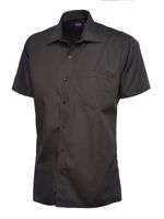 Uneek UC710 Mens Poplin Half Sleeve Shirt - thumbnail