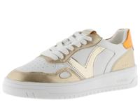 Seul Leather Effect & Contrasting Metallic Pieces PLATINO 36