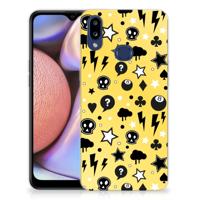 Silicone Back Case Samsung Galaxy A10s Punk Geel