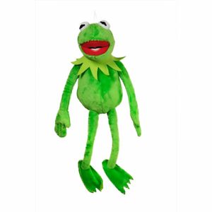 The Muppets Kermit de Kikker knuffel - groen - pluche - 35 cm - knuffels/speelgoed   -