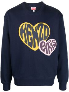 Kenzo sweat en coton à logo imprimé - Bleu