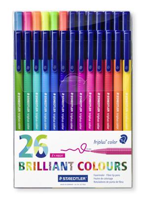 Staedtler - Triplus brilliant colour, 26 pcs (323 TB26)