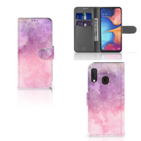 Hoesje Samsung Galaxy A20e Pink Purple Paint