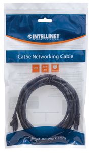 Intellinet 342100 RJ45 Netwerkkabel, patchkabel CAT 6 U/UTP 15.00 m Zwart 1 stuk(s)