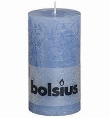Bolsius Rustieke Kaars Jeansblauw 13cm Bolsius Rustieke Kaars Jeansblauw 13cm