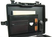 Peli 1495Ali Attache/Deksel-Insert Voor Computer, Origineel Accessoire Voor Peli-Beschermingskoffer, Compatibel Met Peli 1495, Kleur: Zwart