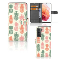 Samsung Galaxy S21 Book Cover Ananas - thumbnail