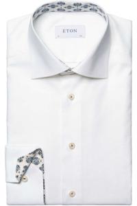 ETON Slim Fit Overhemd wit, Effen