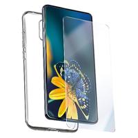 Muvit for Change Beschermhoes compatibel met Samsung Galaxy A34, beschermfolie van gehard glas, plat
