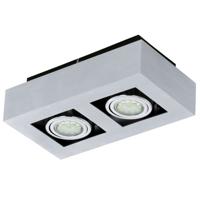 Eglo Led plafondspot Loke 1 2-lichts led metaalgrijs 91353