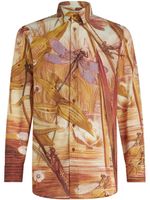 ETRO chemise en coton à imprimé graphique - Marron