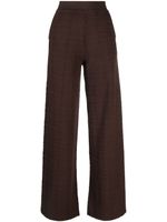 Missoni pantalon évasé à motif en jacquard - Marron - thumbnail