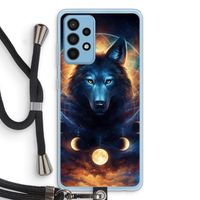 Wolf Dreamcatcher: Samsung Galaxy A52 Transparant Hoesje met koord