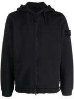 Stone Island Hoodie met patch - Zwart