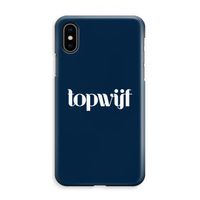 Topwijf Navy: iPhone XS Max Volledig Geprint Hoesje