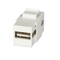LINDY 60553 USB Type A dubbele koppeling keystone voor wanddozen