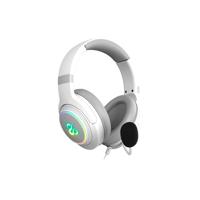 Newskill Sobek 7.1 Ivory Bedrade Gaming Headset, 7.1 Geluid, USB, Noise Cancelling, Verstelbare Omni-Directionele Microfoon, RGB, Verstelbare Hoofdband, PC/PS4/PS5/Mac Wit