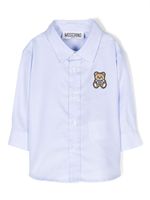 Moschino Kids chemise à motif Teddy Bear en coton - Bleu