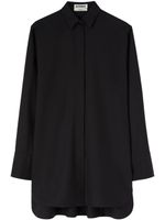 Jil Sander chemise en soie à manches longues - Noir