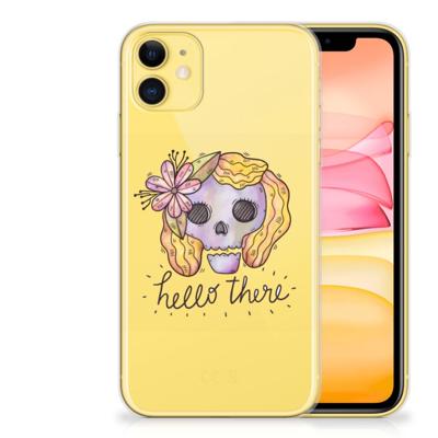 Silicone Back Case Apple iPhone 11 Boho Skull Silicone Back Case Apple iPhone 11 Boho Skull