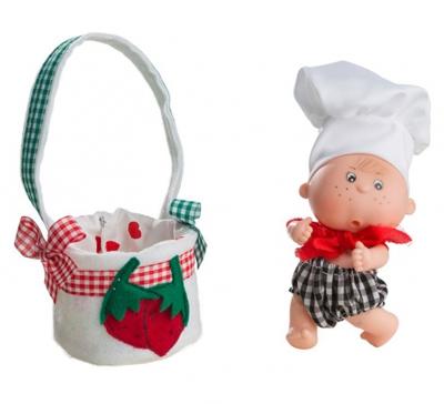 Berjuan babypop Boutique Dolls 12 cm groen/rood Berjuan babypop Boutique Dolls 12 cm groen/rood