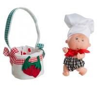 Berjuan babypop Boutique Dolls 12 cm groen/rood