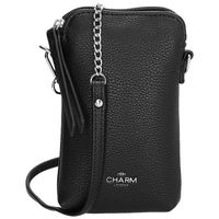 Charm London Phone Bag Telefoontasje Stratford Zwart - thumbnail