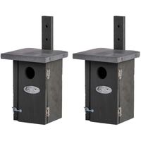 2x Vogelhuisjes / nestkastjes voor winterkoning 25.2 cm