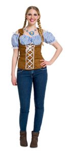 Oktoberfest top blauw budget