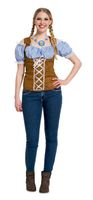 Oktoberfest top blauw budget - thumbnail