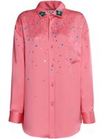 Marni chemise oversize à sequins brodés - Rose