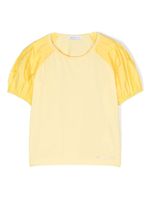 Monnalisa t-shirt à logo strassé - Jaune - thumbnail