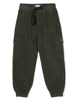 Golden Goose Kids corduroy tapered-leg cargo trousers - Vert - thumbnail