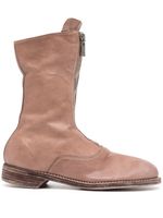 Guidi bottines à fermeture zippée - Rose