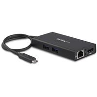 StarTech.com USB-C Multiport Adapter, USB-C Travel Dock met 4K HDMI, 60W Power Delivery Passthrough, GbE, 2pt USB-A 3.0 Hub, USB Type-C Mini Laptop Docking Station, TB3 Compatibel (DKT30CHPD)