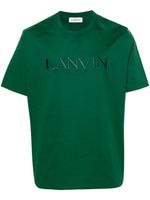 Lanvin t-shirt en coton à logo brodé - Vert - thumbnail