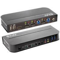 club3D KVM Switch 4K60Hz KVM-switch HDMI Afstandsbediening 4096 x 2160 Pixel