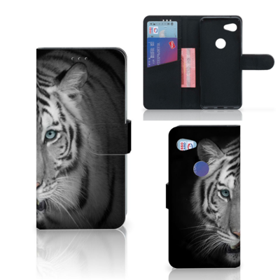 Google Pixel 3A Telefoonhoesje met Pasjes Tijger Google Pixel 3A Telefoonhoesje met Pasjes Tijger