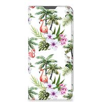 Motorola Moto G22 Hoesje maken Flamingo Palms - thumbnail