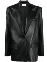 Magda Butrym blazer oversize en cuir - Noir - thumbnail