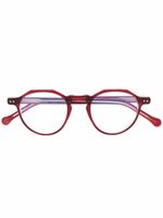 Lesca lunettes de vue Icon 36 à monture ronde - Rouge