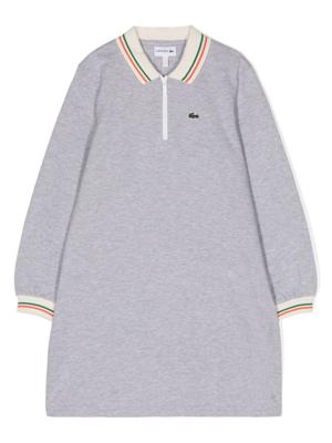 Lacoste Kids Polojurk van katoenblend - Grijs