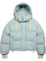 AMI Paris logo-patch padded jacket - Bleu - thumbnail