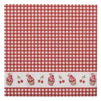 Clayre & Eef Servetten papier 33x33 cm (20) rood wit papier vierkant muffin